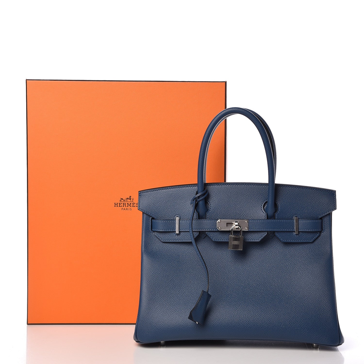 Hermes Epsom Birkin 30 Deep Bleu 35 of 35
