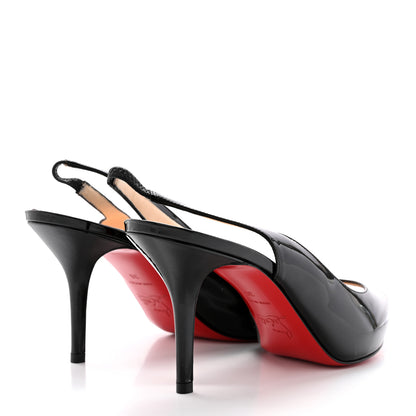 Christian Louboutin Patent Slingback Pumps 36 Black 4 of 15