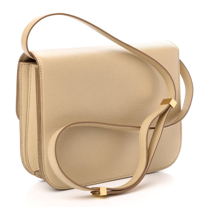 Celine Goatskin Medium Classic Box Flap Bag Dune 3 of 10