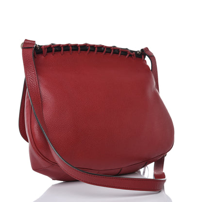 Gucci Calfskin Medium Nouveau Fringe Shoulder Bag Red 3 of 8