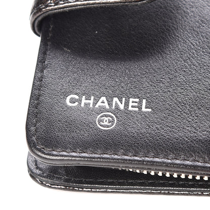 Chanel Patent Goatskin Compact French Wallet Brown 5 of 6