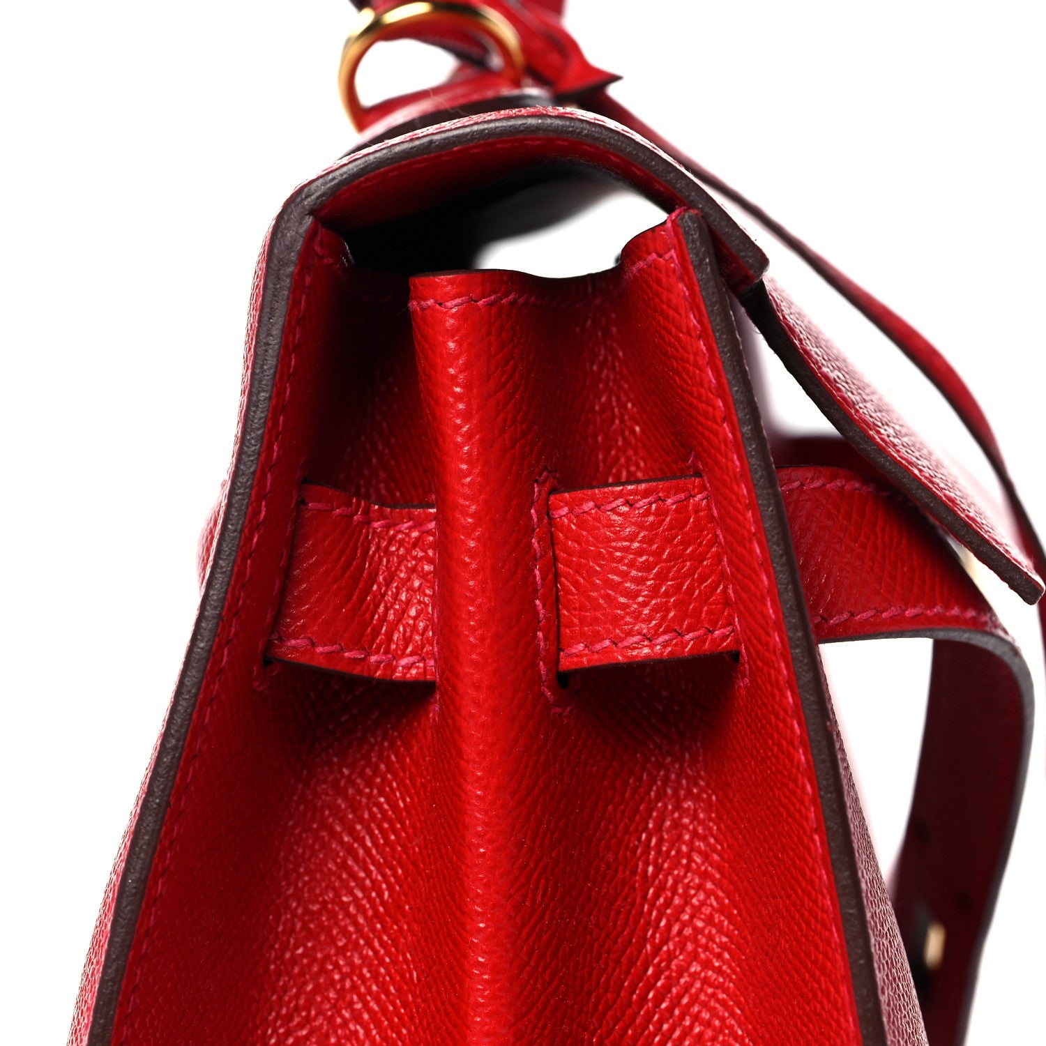 Hermes Epsom Kelly Sellier 35 Rouge Casaque 14 of 35