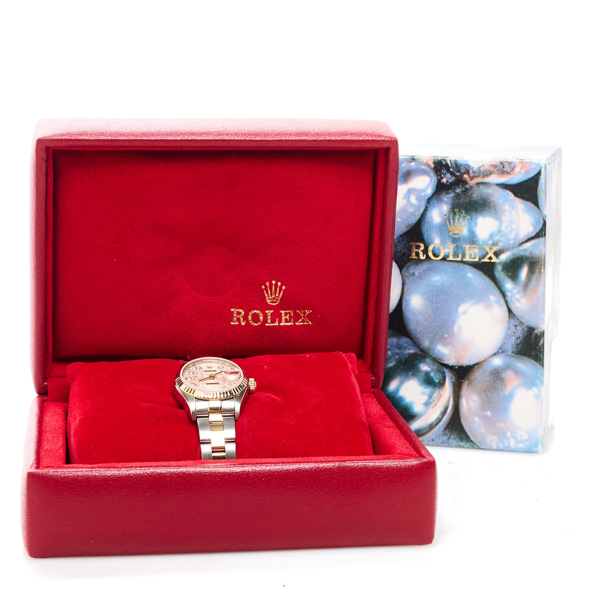 Rolex Stainless Steel 18K Yellow Gold Diamond 26mm Oyster Perpetual Datejust Watch Silver Jubilee 79173 5 of 5