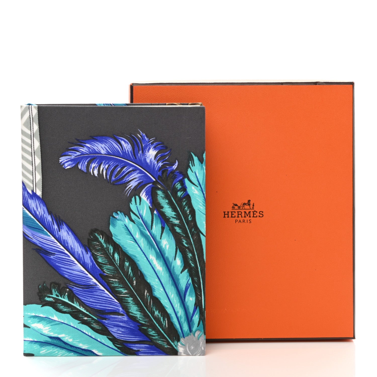 Hermes Silk Brazil Print Writing Pad Graphite 7 of 7