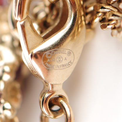 Chanel Resin CC Pendant Necklace Gold 4 of 5