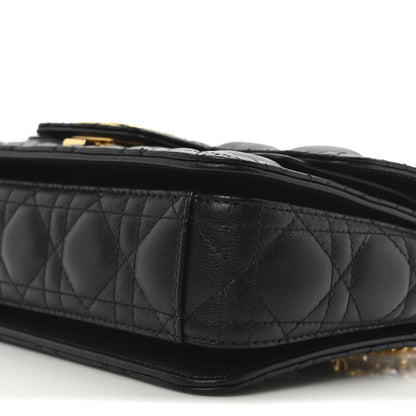 Christian Dior Calfskin Cannage Small Dior Jolie Top Handle Black 10 of 11