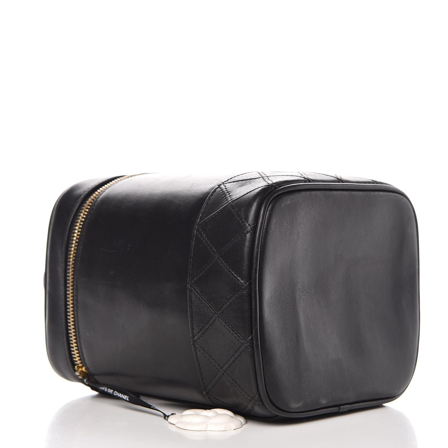 Chanel Lambskin Vanity Cosmetic Case Black 4 of 19