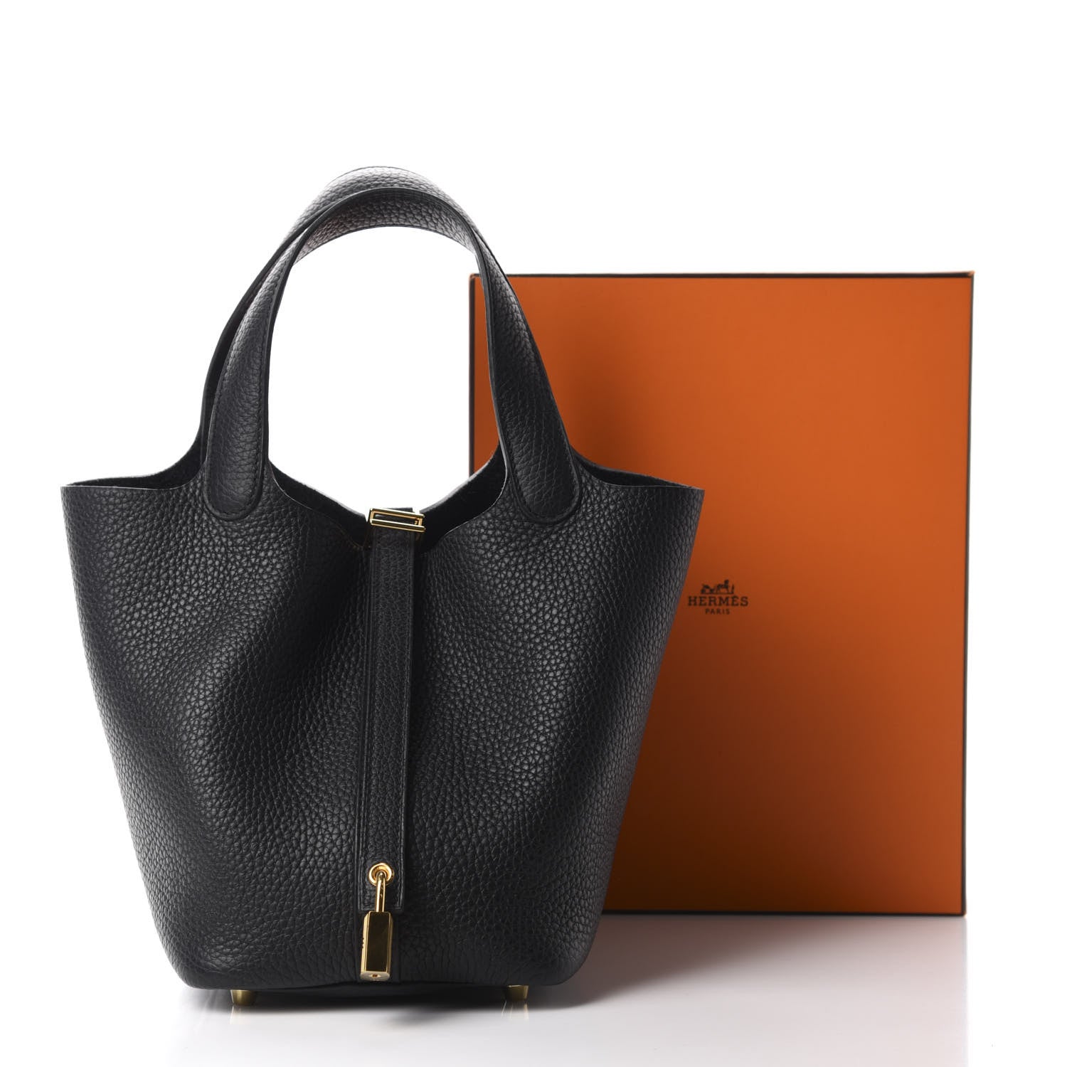Hermes Taurillon Clemence Picotin Lock 18 PM Black 11 of 11