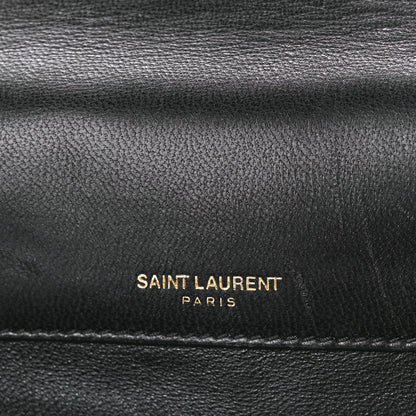 Saint Laurent Lambskin Matelasse Monogram Large Vicky Chain Bag Black 6 of 11
