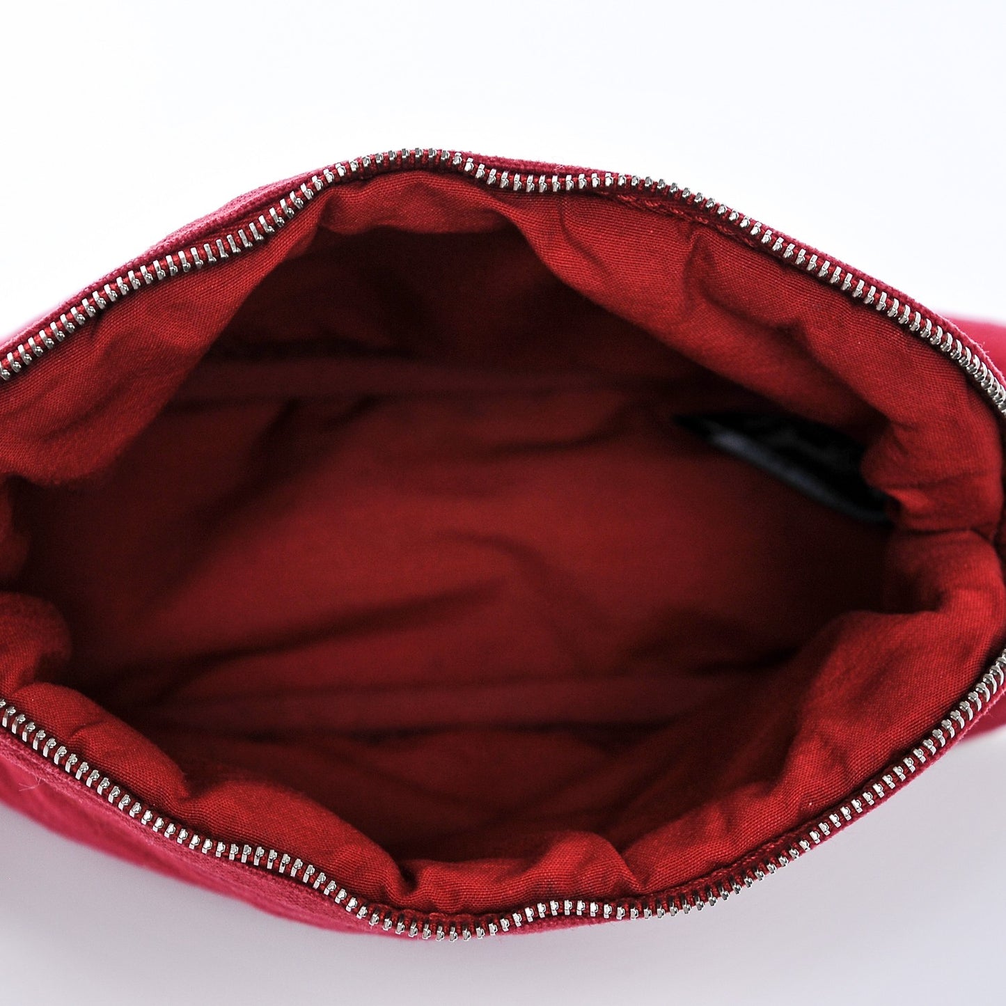 Cotton Bolide Travel Cosmetic Pouch Rouge