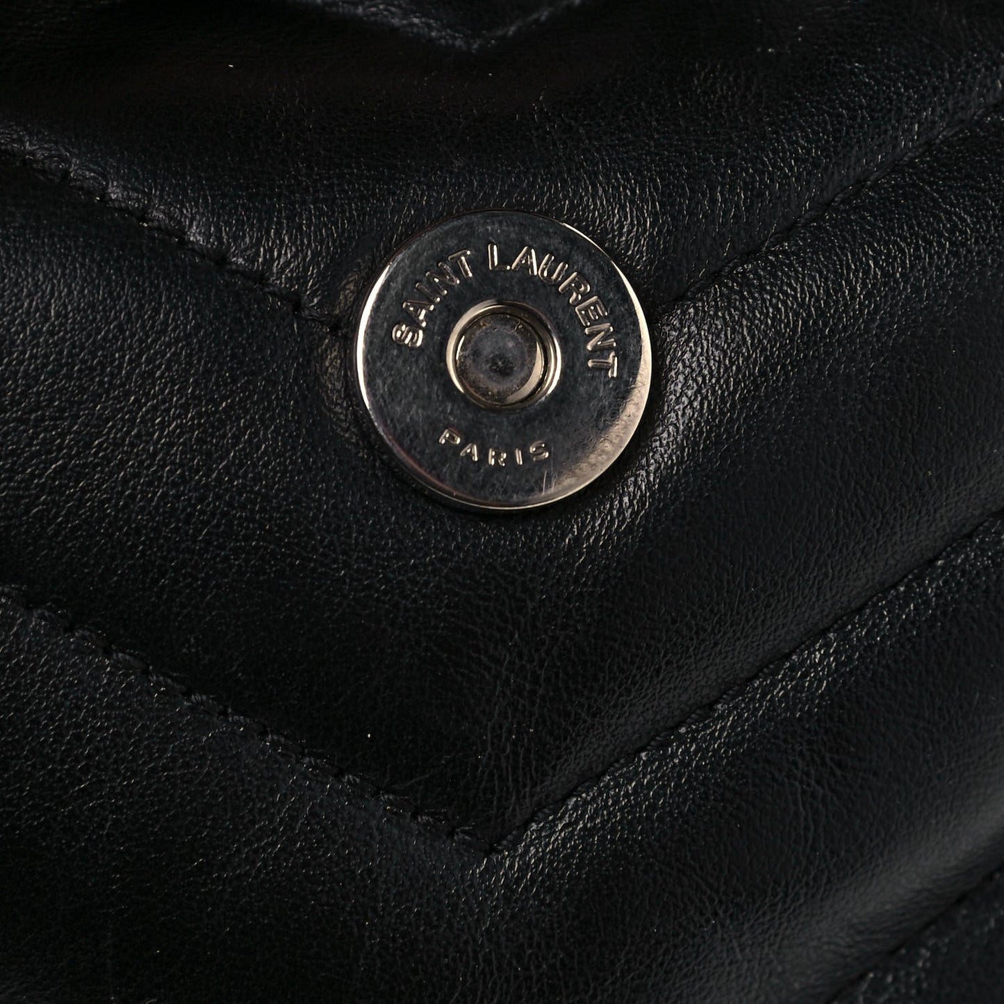 Calfskin Y Quilted Monogram Small Loulou Backpack Black