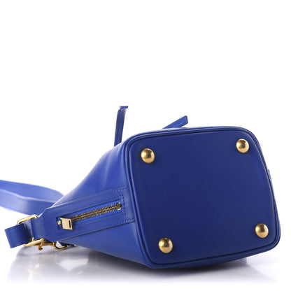 Saint Laurent Calfskin Small Emmanuelle Bucket Bag Blue Marjorelle 4 of 11
