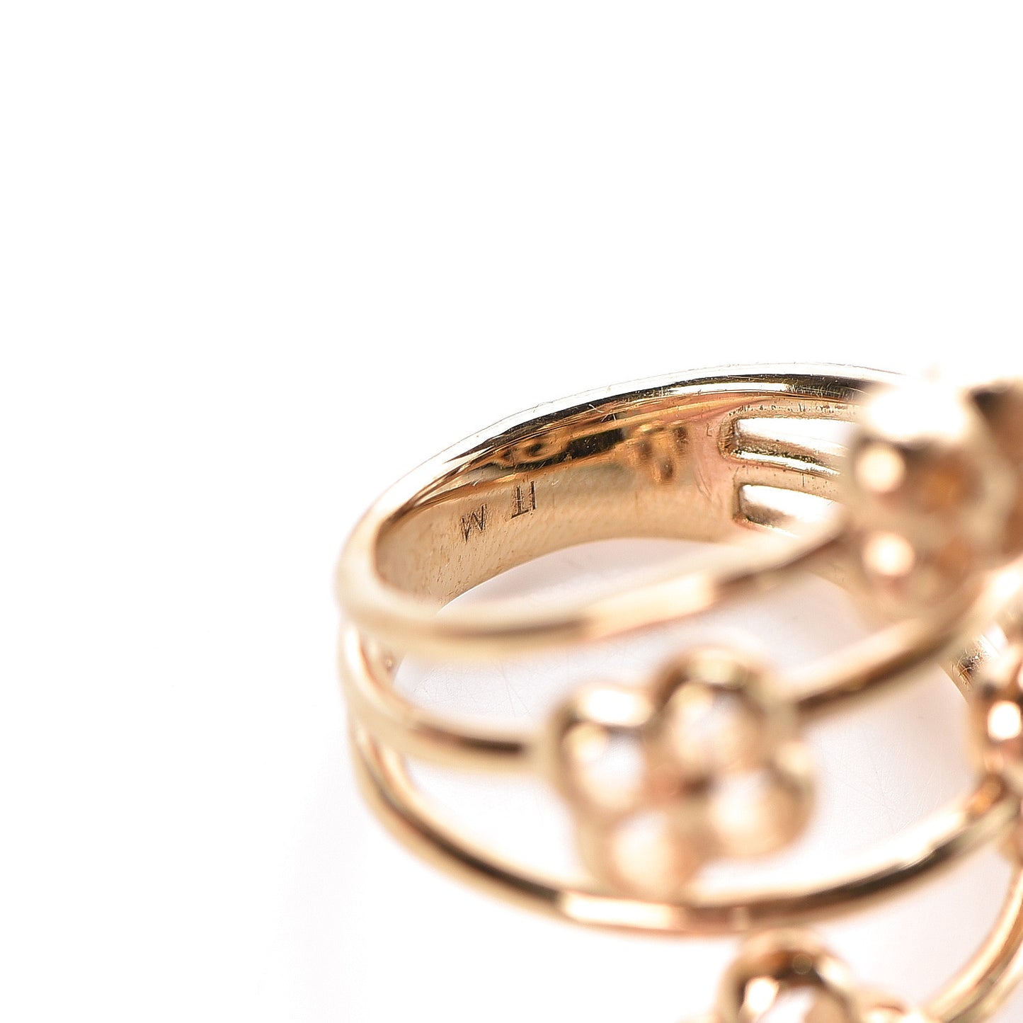 Flower Full Ring M Gold
