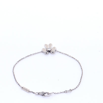 Van Cleef & Arpels 18K White Gold Diamond Mini Frivole Bracelet 3 of 7