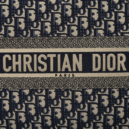 Christian Dior Oblique Medium Book Tote Blue Multicolor 8 of 12