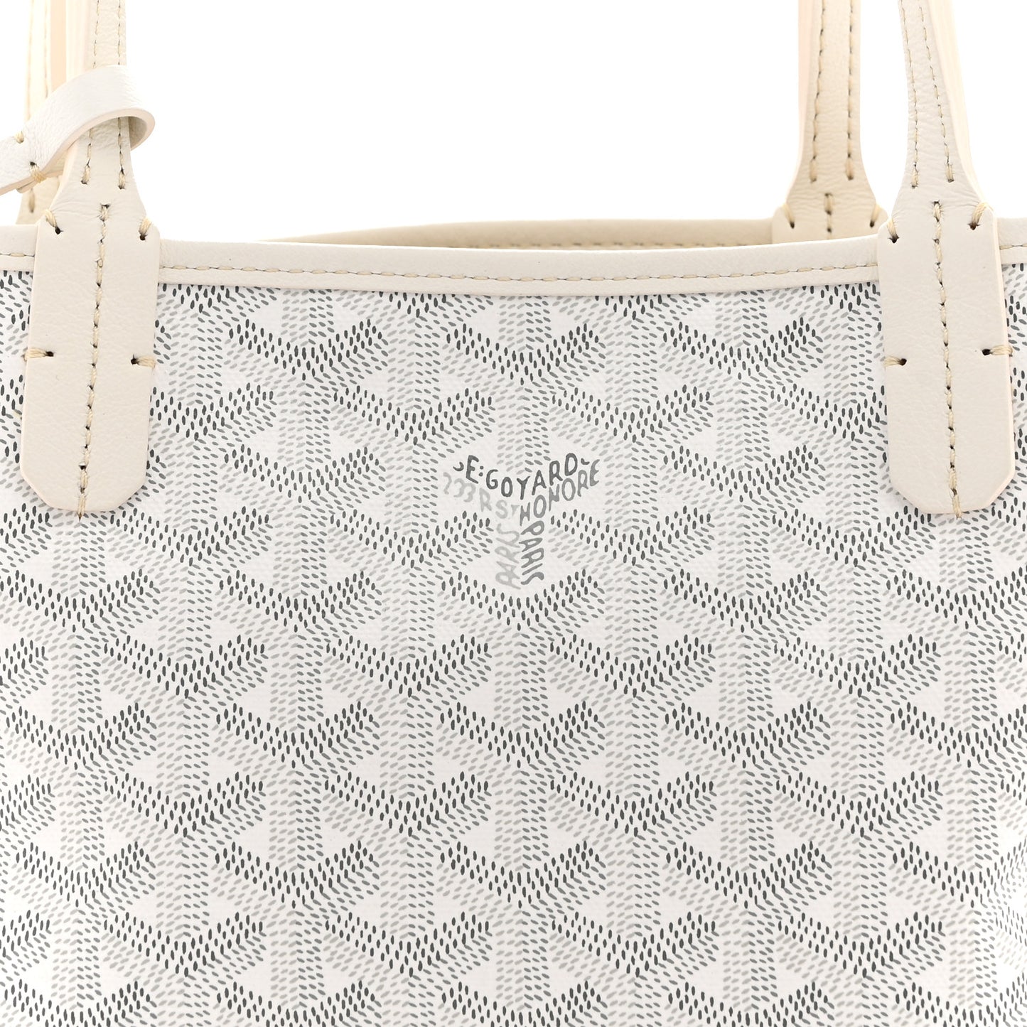 Goyardine Reversible Mini Anjou White