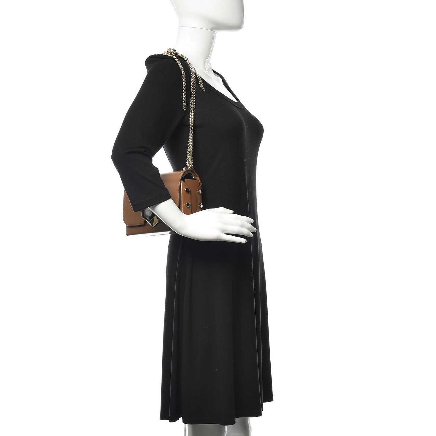 Spazzolato Lockett Petite Shoulder Bag Cacao