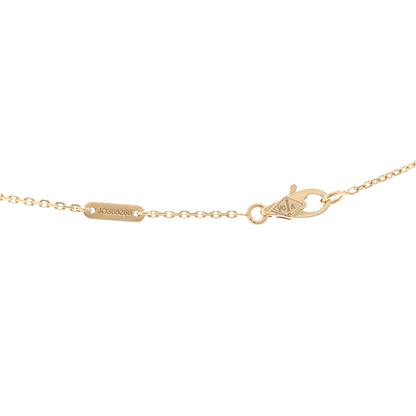 Van Cleef & Arpels 18K Yellow Gold Mother of Pearl Sweet Alhambra Pendant Necklace 5 of 6