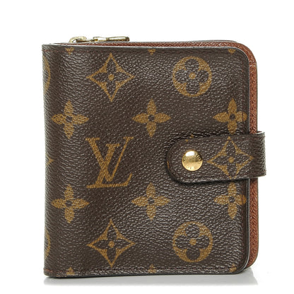 Louis Vuitton Monogram Compact Zippe Zipped Wallet 1 of 7