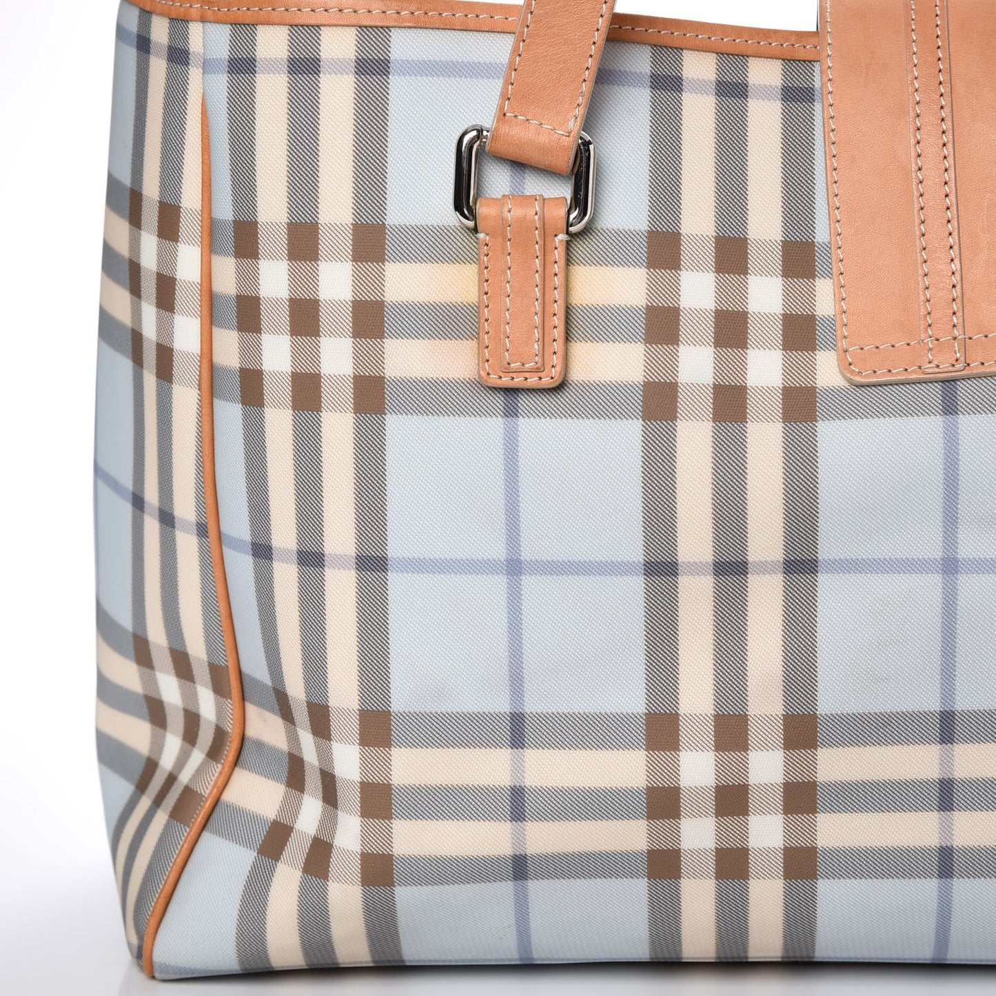House Check Diaper Bag Blue