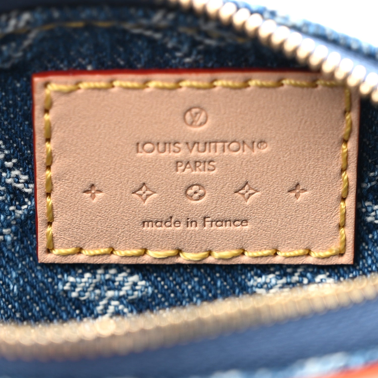 Louis Vuitton Monogram Denim Key Pouch Denim Blue 6 of 7