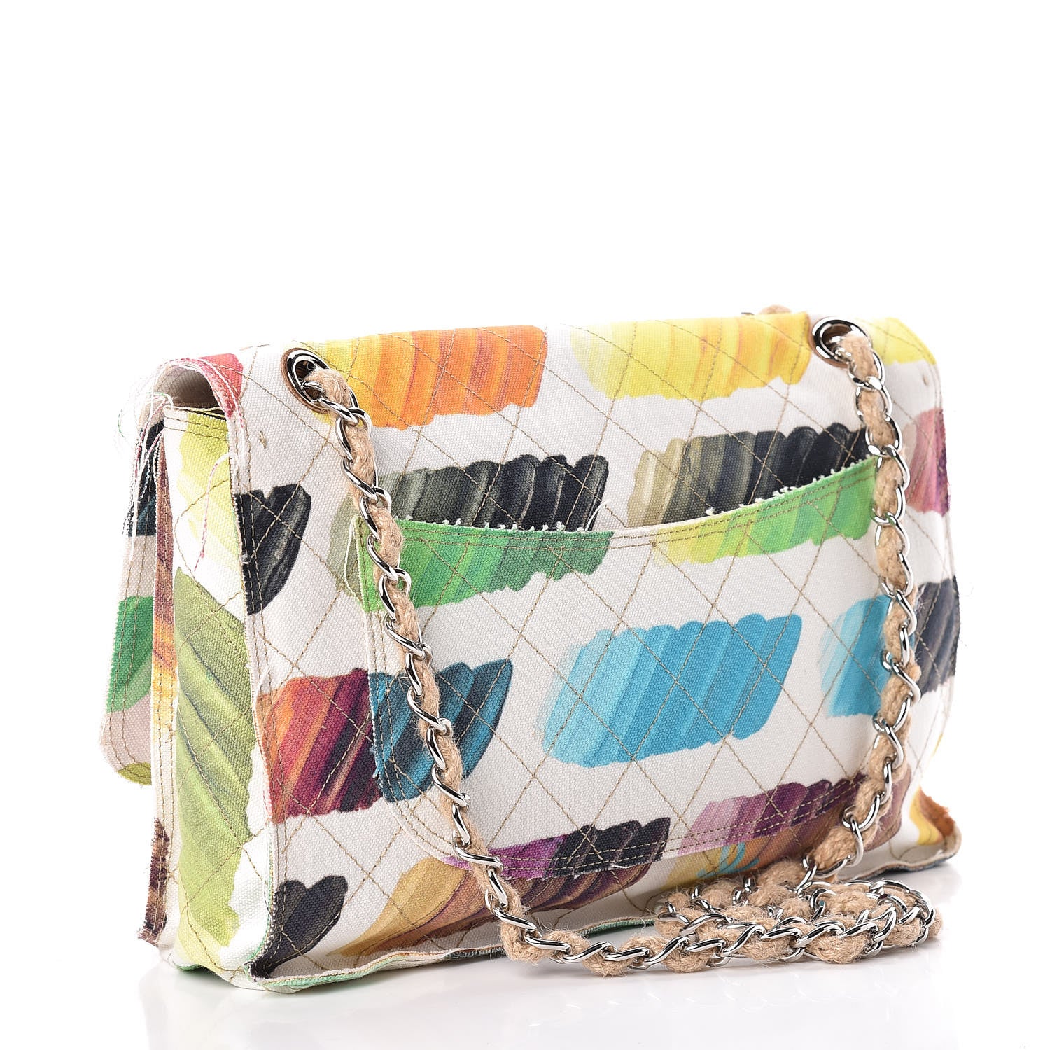 Chanel Canvas Jumbo Colorama Flap Multicolor 3 of 10