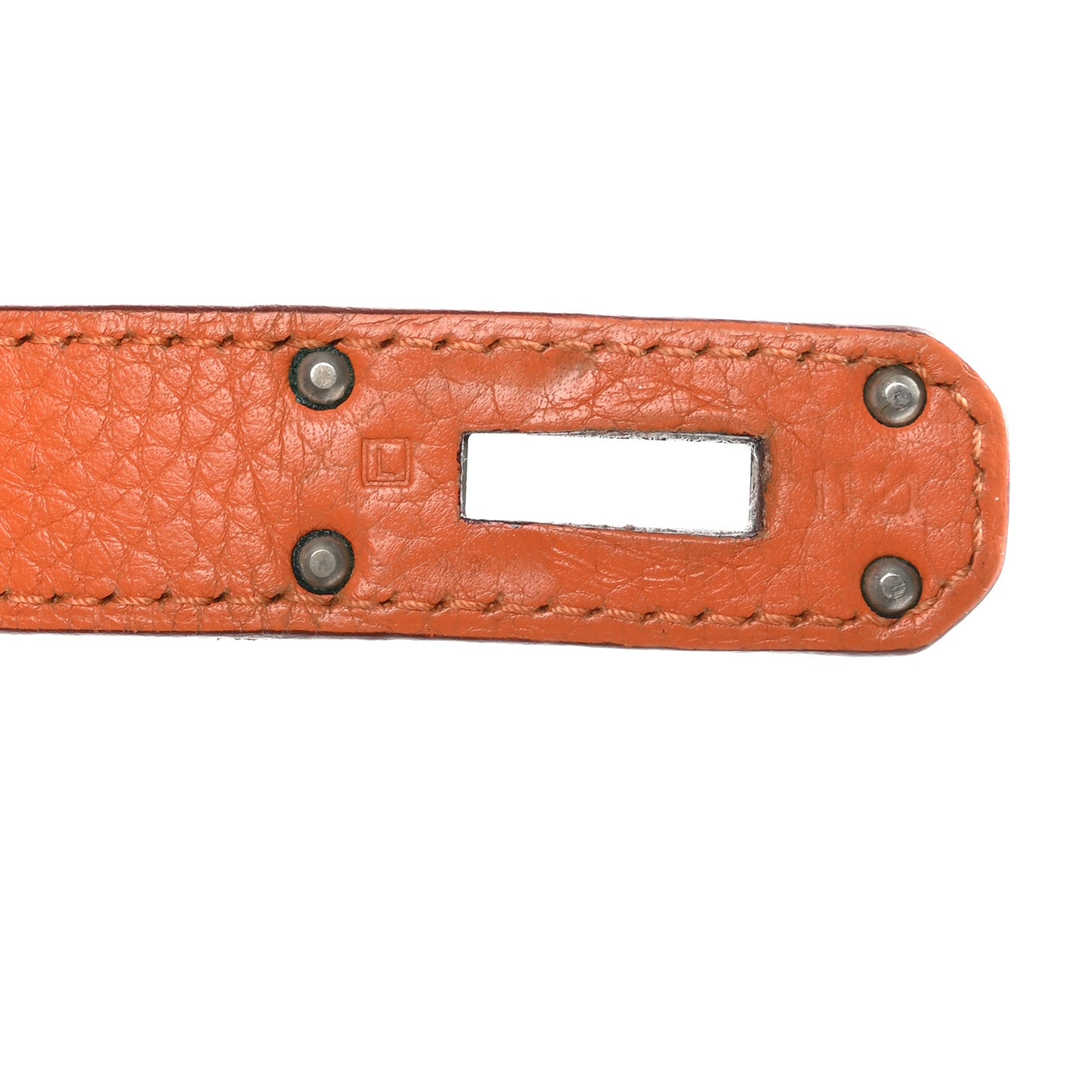 Taurillon Clemence Shoulder Kelly 40 Orange
