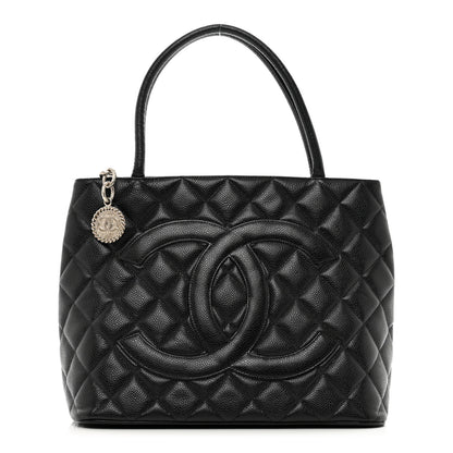 Chanel Caviar Quilted Medallion Tote Black 1 of 10