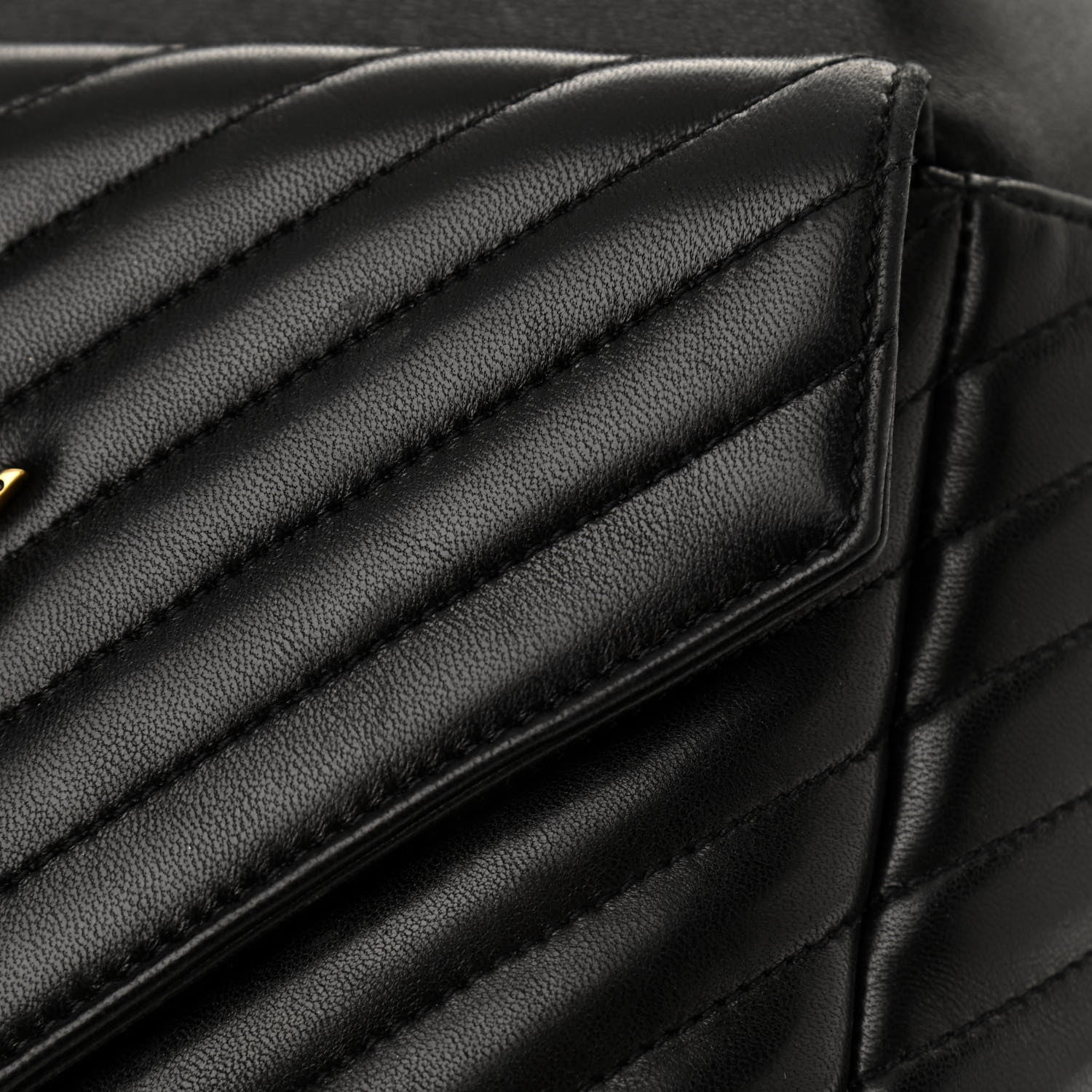 Saint Laurent Lambskin Matelasse Monogram Joe Backpack Black 10 of 11