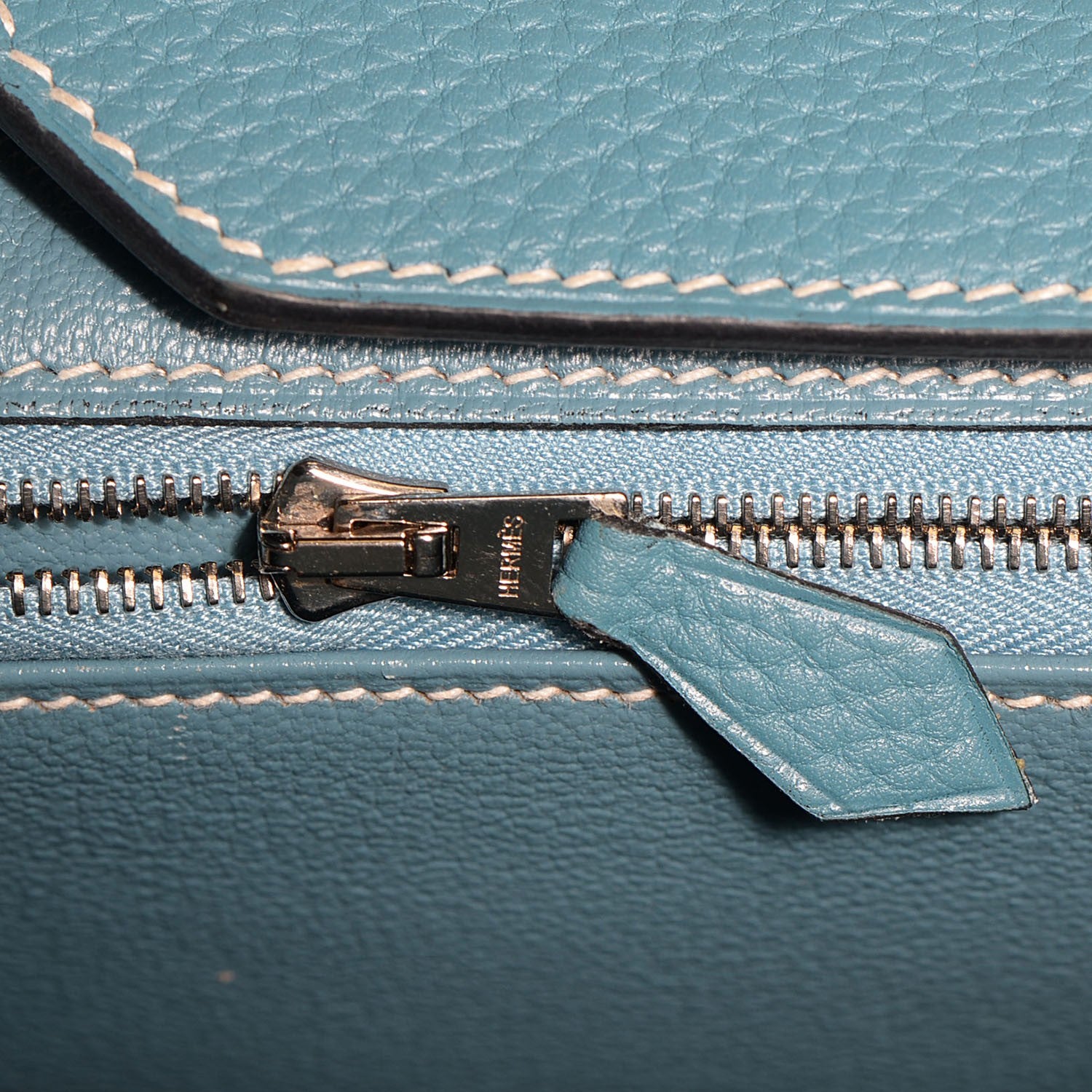 Hermes Togo Birkin 40 Blue Jean 3 of 30