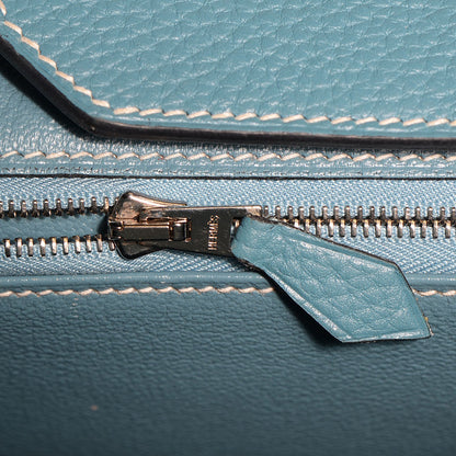 Hermes Togo Birkin 40 Blue Jean 3 of 30
