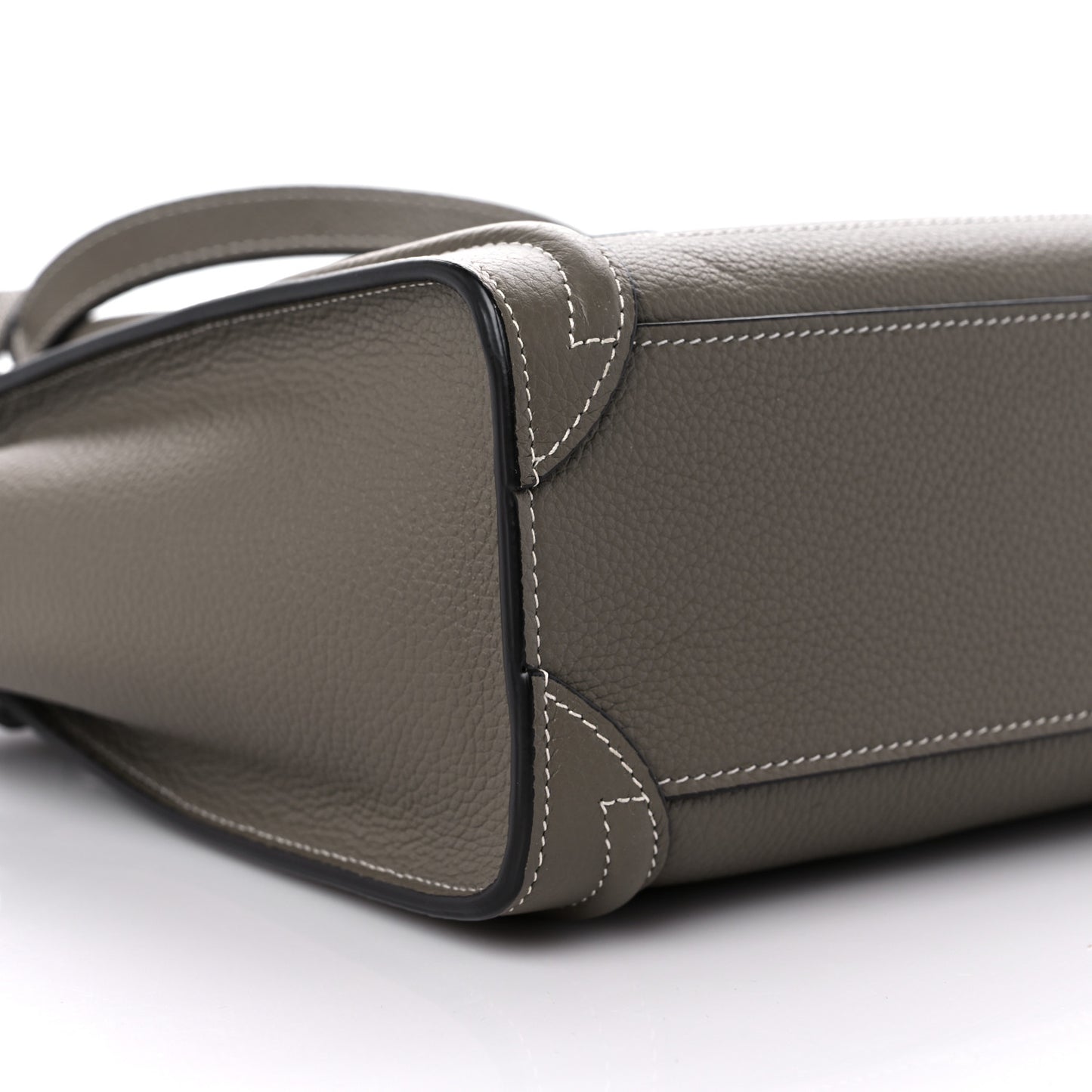 Drummed Calfskin Nano Luggage Souris