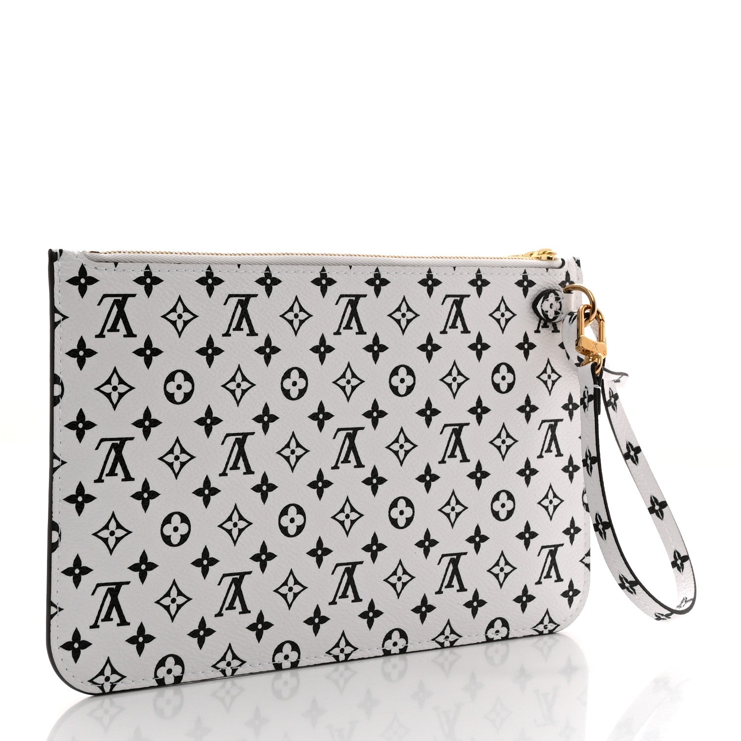 Louis Vuitton Monogram Giant Neverfull MM GM Pochette White 3 of 7