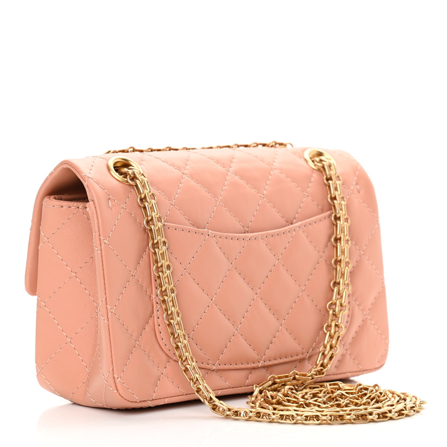 Chanel Aged Calfskin Quilted 2.55 Reissue Mini Flap Beige 3 of 12