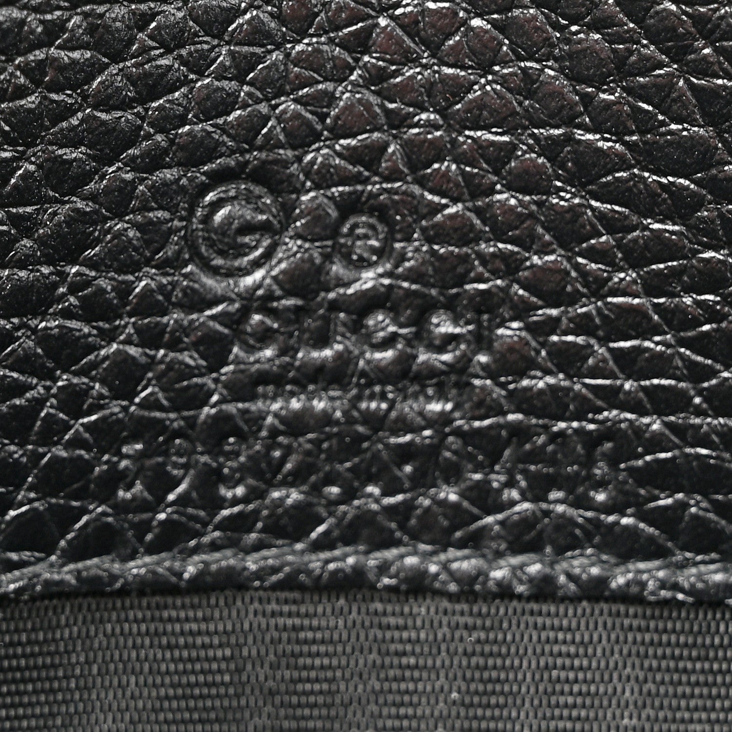 Gucci Pebbled Calfskin Soho Wallet On Chain Black 6 of 10
