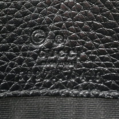 Gucci Pebbled Calfskin Soho Wallet On Chain Black 6 of 10