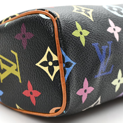 Louis Vuitton Monogram Multicolor Mini Sac HL Speedy Black 8 of 10