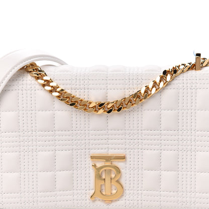 Burberry Lambskin Quilted Small Lola Bag White 11 of 11