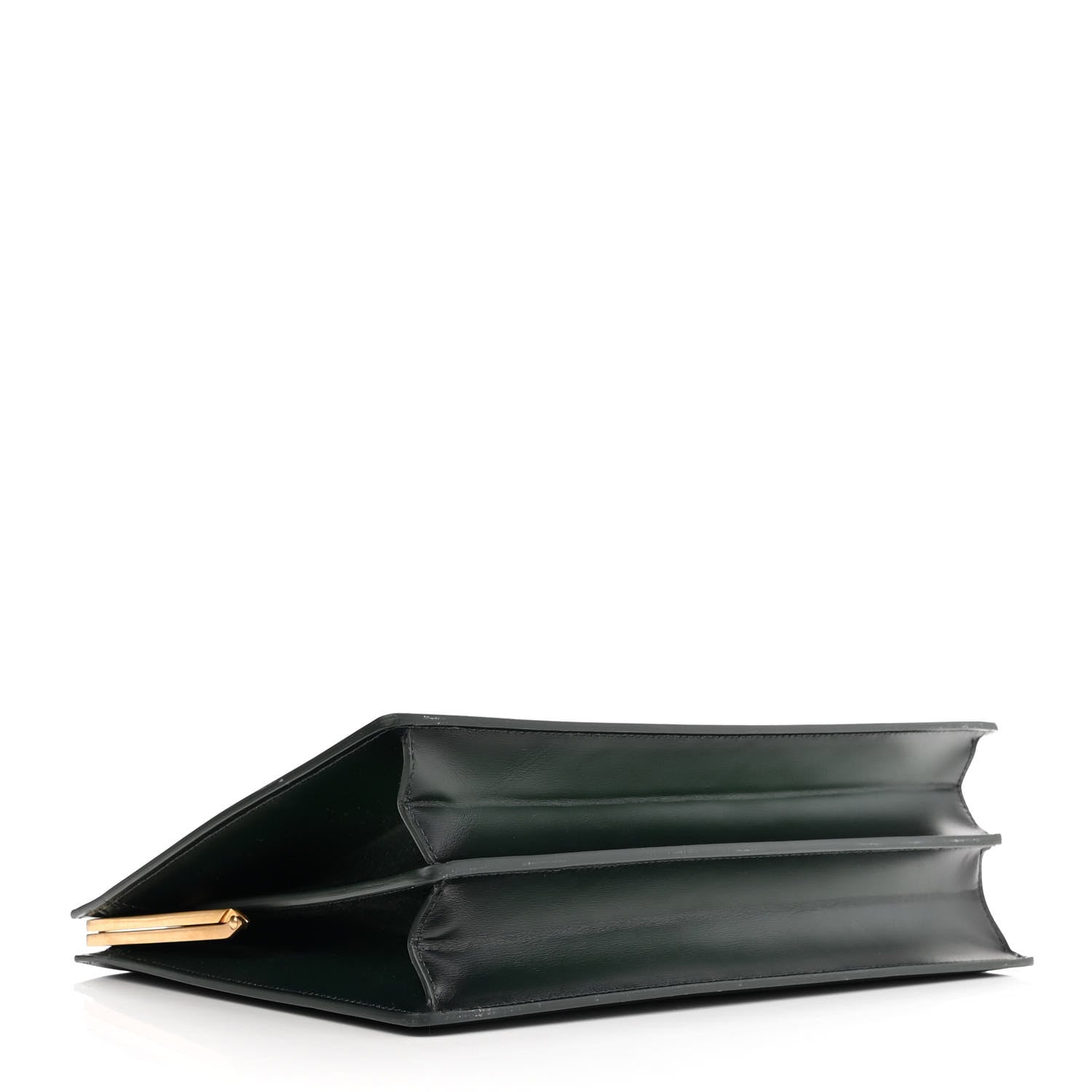Celine Box Calfskin Medium Clasp Bag Dark Green 4 of 9