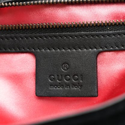 Gucci Velvet Matelasse Medium GG Marmont Shoulder Bag Black 6 of 12