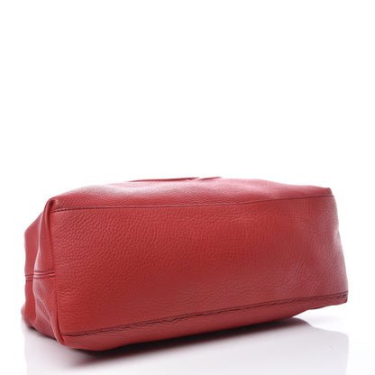 Gucci Pebbled Calfskin Medium Soho Chain Shoulder Bag Tabasco Red 4 of 18