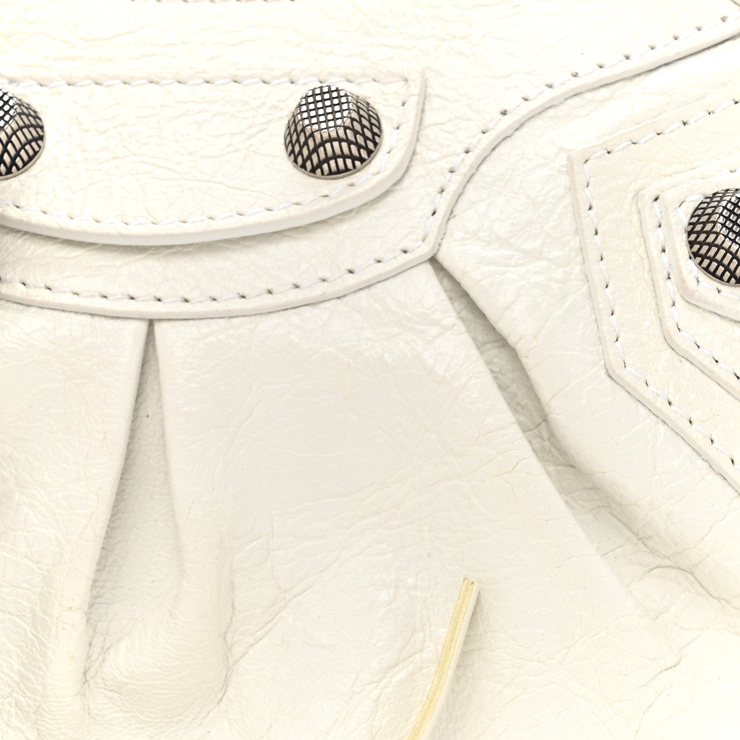 Balenciaga Agneau Arena Le Cagole Shoulder Bag XS Optic White 10 of 17