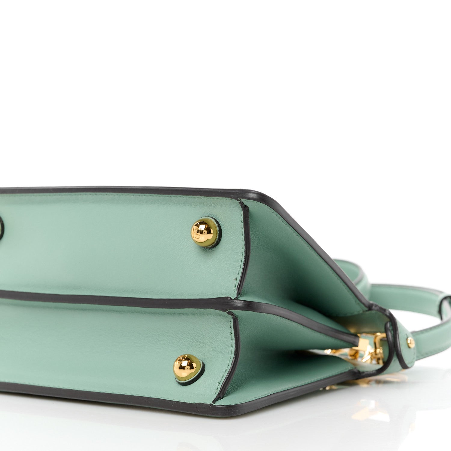 Fendi Shiny Nappa Petite Peekaboo I SEE U Satchel Menta 12 of 12