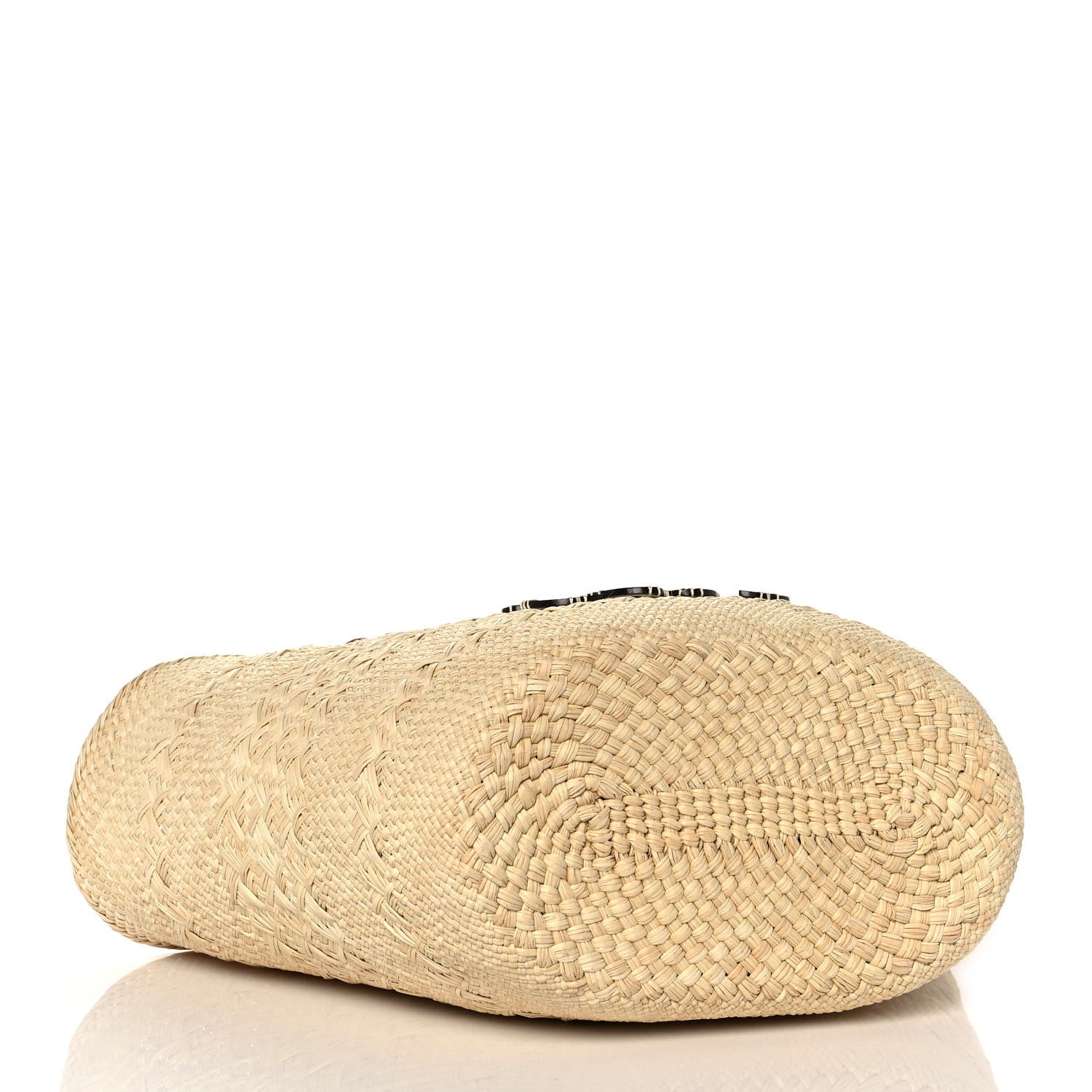 Loewe Iraca Palm Calfskin Medium Anagram Basket Bag Natural Tan 4 of 8