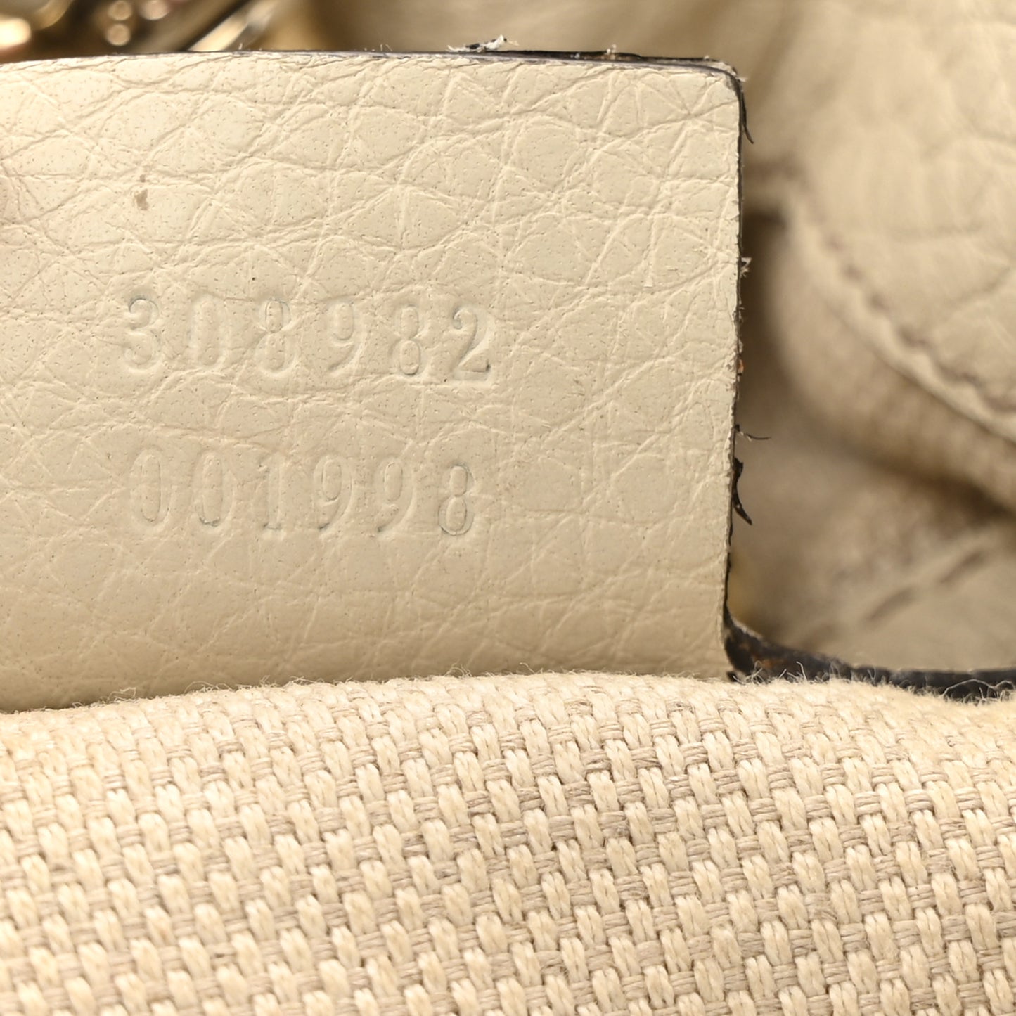 Pebbled Calfskin Medium Soho Chain Shoulder Bag Off White