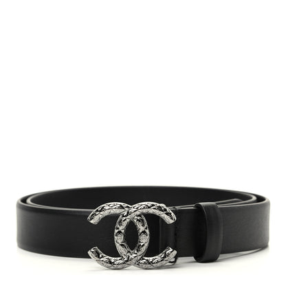 Chanel Calfskin CC Belt 80 32 Black 1 of 6