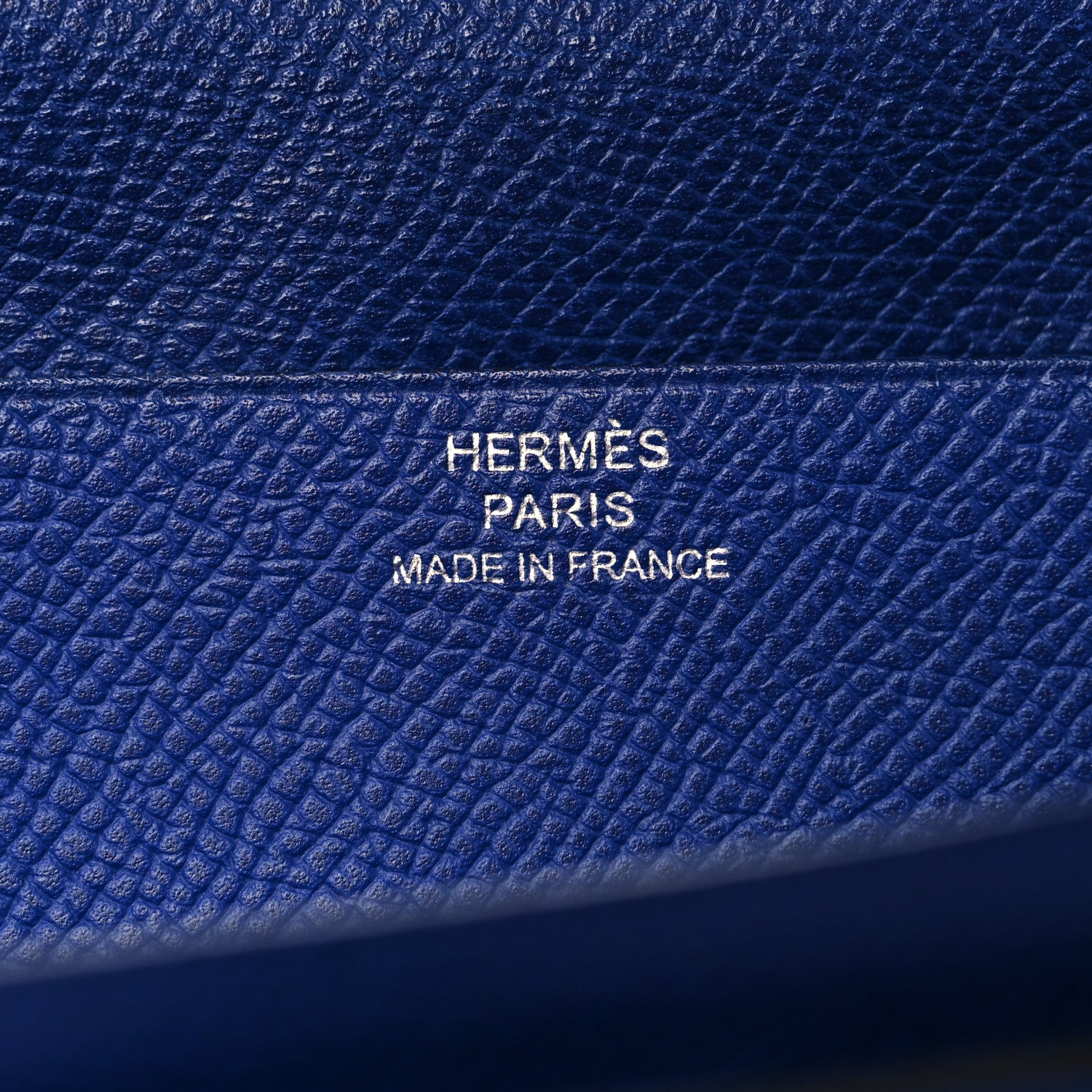Hermes Epsom Bearn Gusset Wallet Bleu Electrique 5 of 8