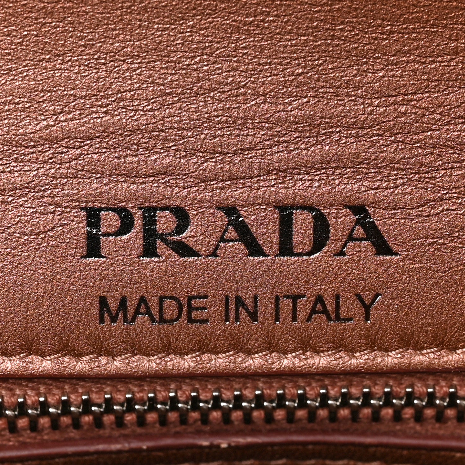 Prada Metallic Ayers Impunture Diagramme Small Chain Flap Shoulder Bag Antico Mordore 6 of 8
