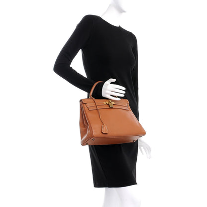 Hermes Courchevel Kelly Retourne 32 Gold 2 of 44