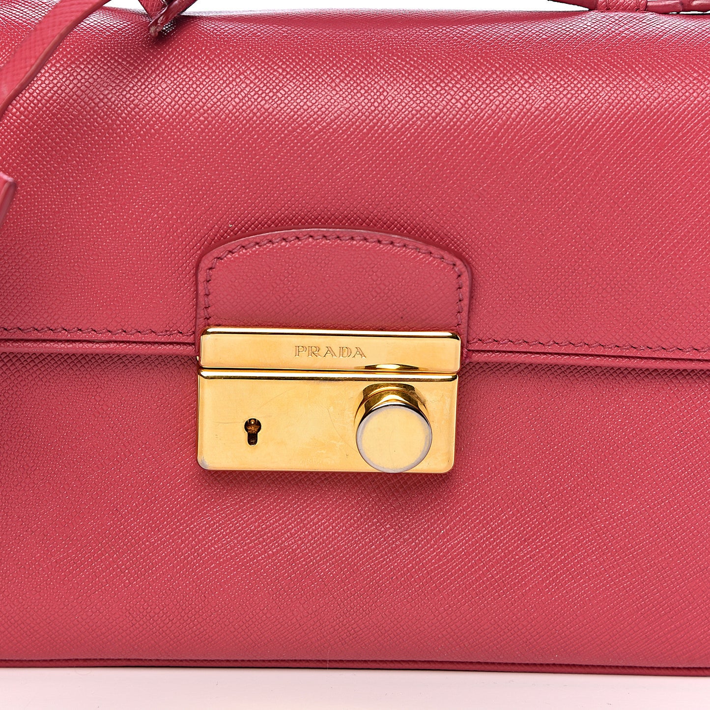Saffiano Lux Crossbody Peonia